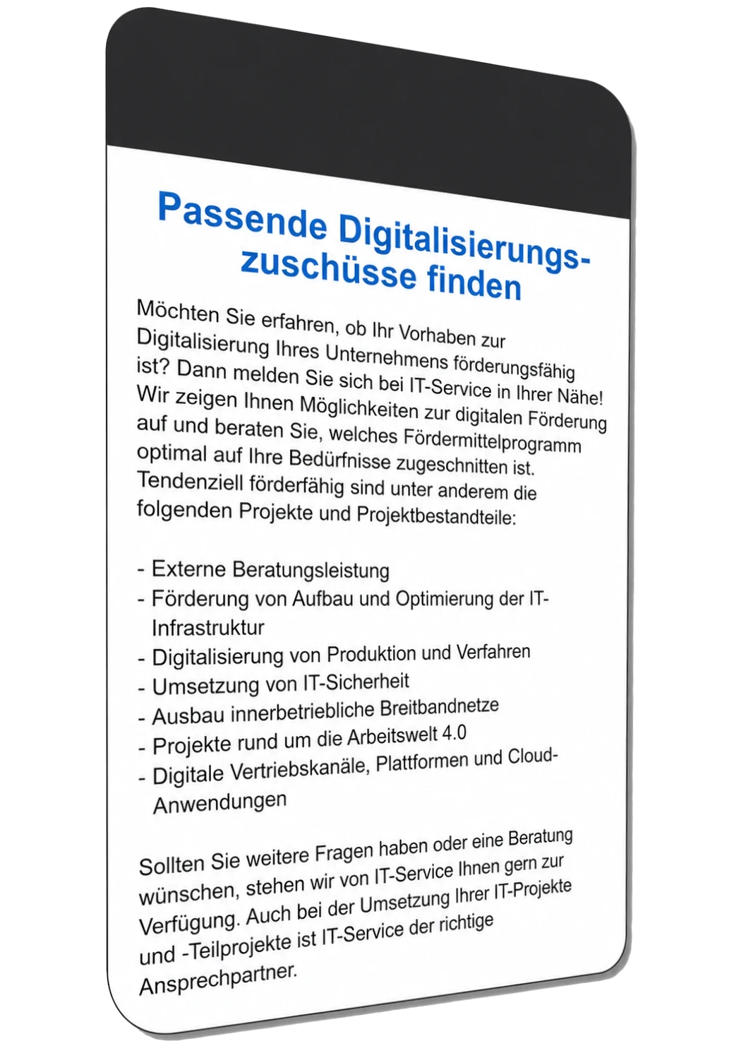 Passende Digitalisierungszuschüsse finden