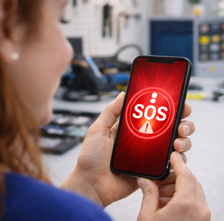 Datenrettung an einem Smartphone