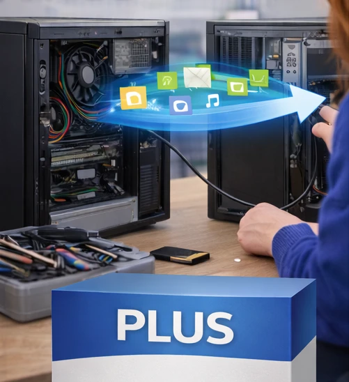 Datenübertragung von PC zu PC – Plus