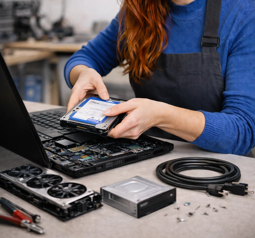 Laptop-Aufrüstung mit Festplatte